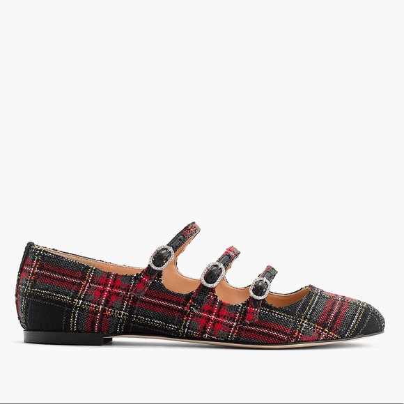 J. Crew Shoes - J.Crew / Tartan Plaid Ballet Flats Multi S…